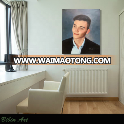 Hand-Painted custom man portrait oil painting from photo